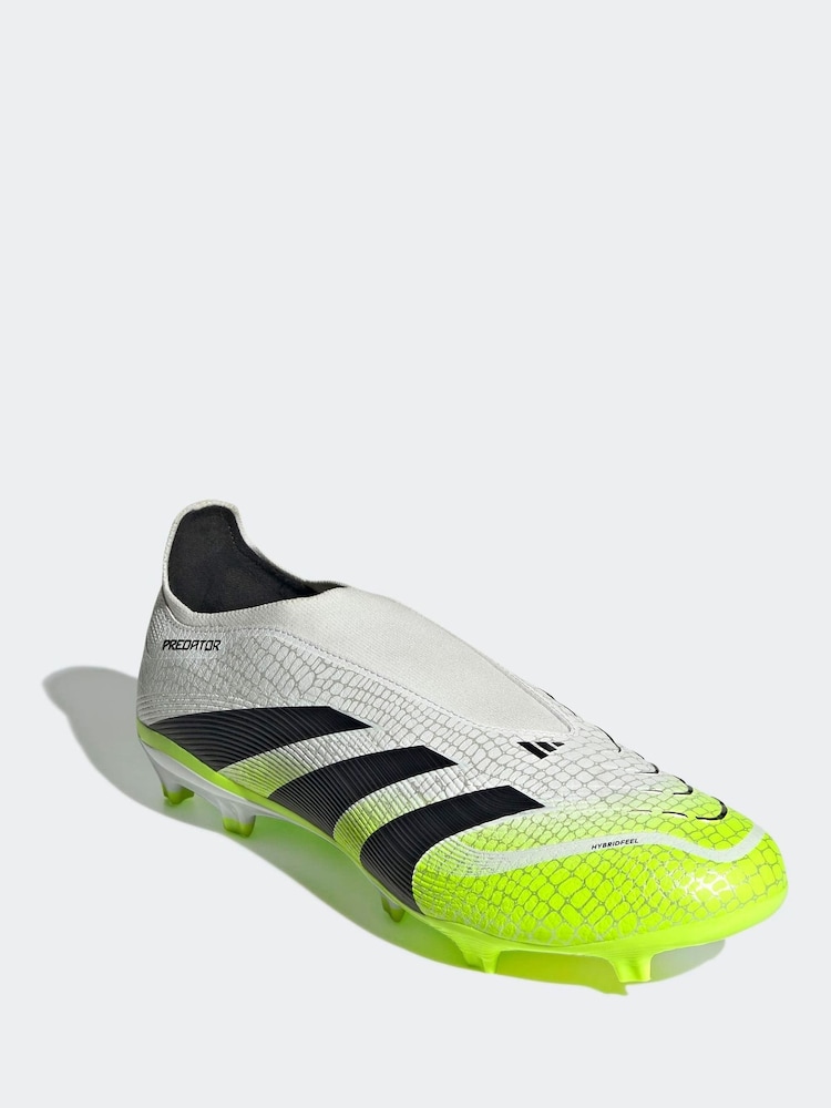 Buy adidas White/Lemon Adult Predator League Laceless Firm/Multi