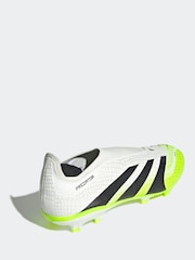 adidas White/Lemon Adult Predator League Laceless Firm/Multi Ground Boots - Image 4 of 9