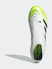 adidas White/Lemon Adult Predator League Laceless Firm/Multi Ground Boots - Image 5 of 9