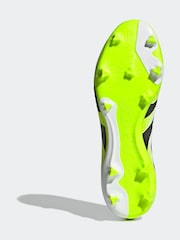 adidas White/Lemon Adult Predator League Laceless Firm/Multi Ground Boots - Image 6 of 9