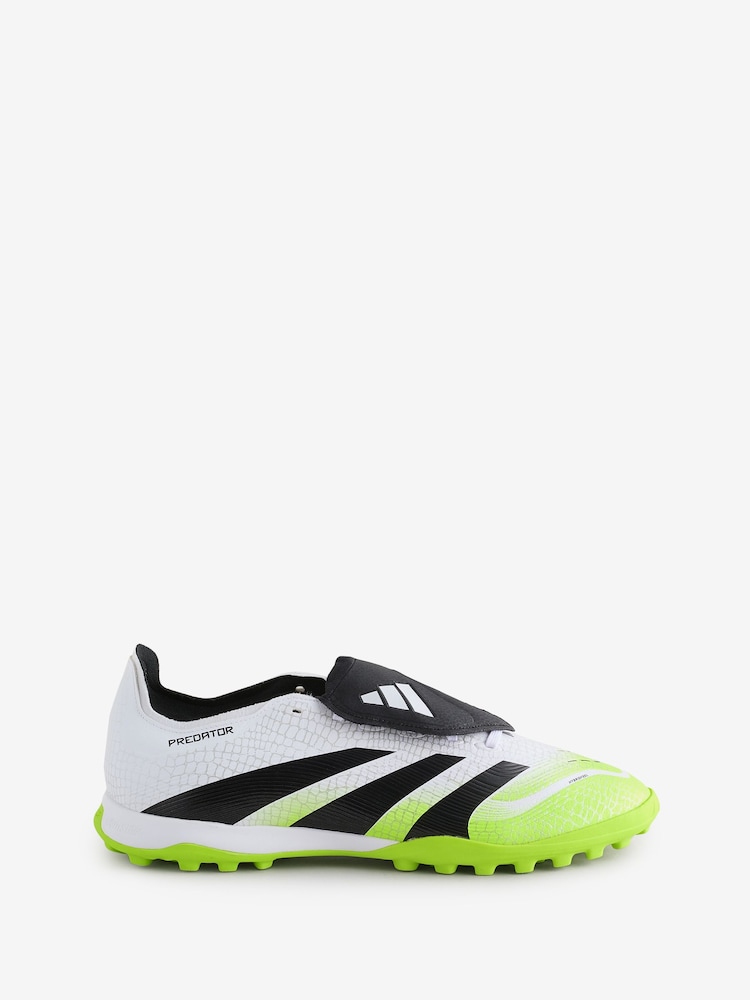 adidas White/Lemon Adult Predator League Fold-Over Tongue Turf Boots - Image 1 of 1 adidas White/Lemon Adult Predator League Fold-Over Tongue Turf Boots - Image 1 of 1