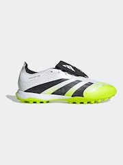 adidas White/Lemon Adult Predator League Fold-Over Tongue Turf Boots - Image 2 of 10
