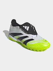 adidas White/Lemon Adult Predator League Fold-Over Tongue Turf Boots - Image 3 of 10