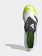 adidas White/Lemon Adult Predator League Fold-Over Tongue Turf Boots - Image 5 of 10