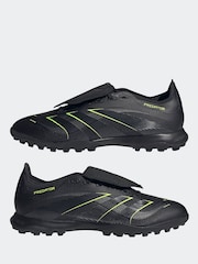 adidas Black/Grey Adult Predator League Fold-Over Tongue Turf Boots - Image 3 of 10