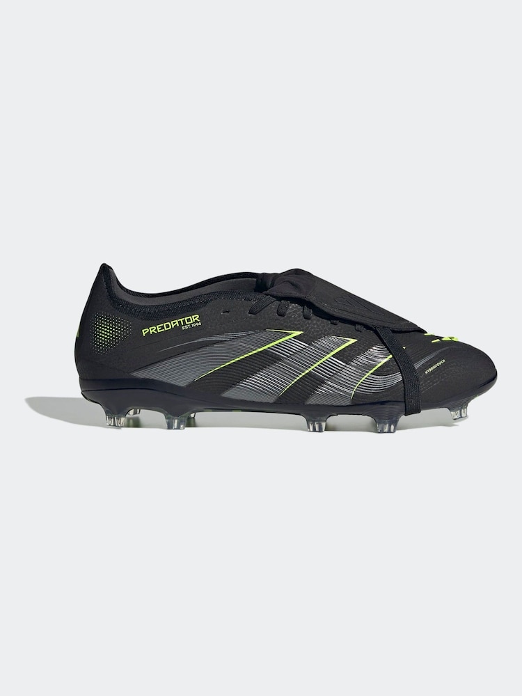 adidas Black/Grey Adult Predator Pro Fold-Over Tongue Firm Ground Boots - Image 1 of 11