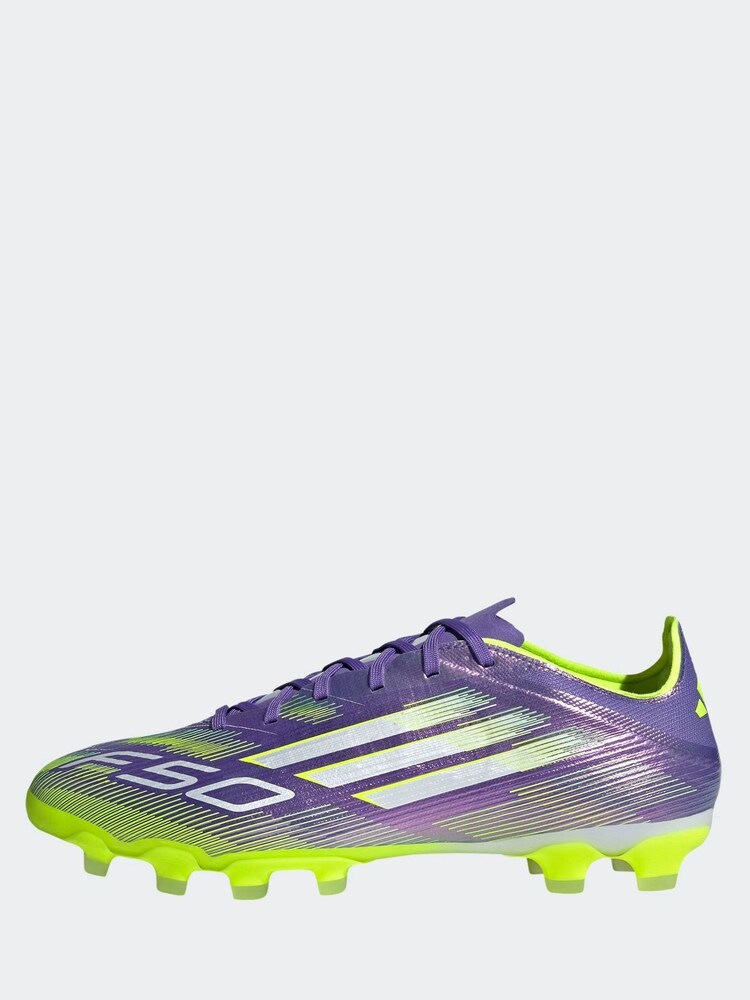 adidas Purple/White Adult F50 Pro Ground Boots - Image 2 of 11 adidas Purple/White Adult F50 Pro Ground Boots - Image 2 of 11