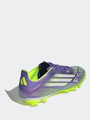 adidas Purple/White Adult F50 Pro Ground Boots - Image 5 of 11