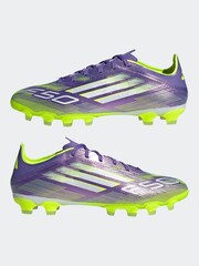 adidas Purple/White Adult F50 Pro Ground Boots - Image 6 of 11