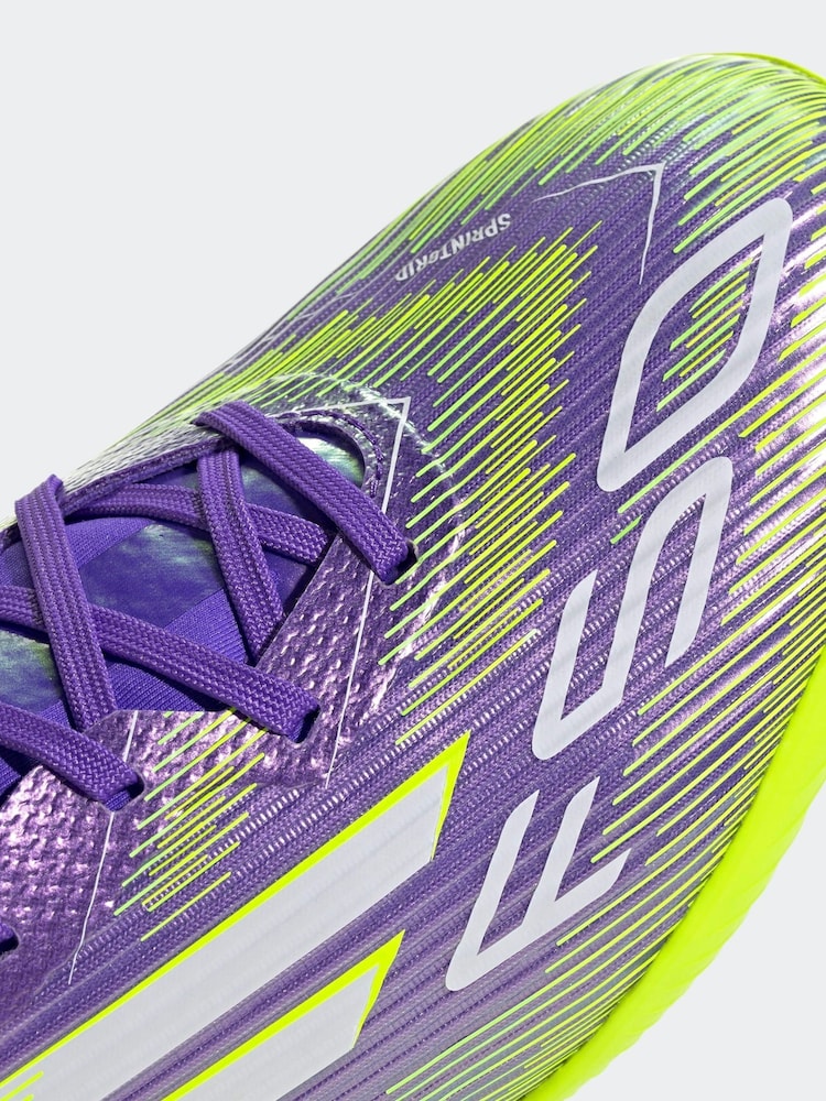adidas Purple/White Adult F50 League Turf Boots - Image 10 of 10