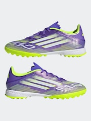 adidas Purple/White Adult F50 League Turf Boots - Image 6 of 10