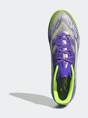 adidas Purple/White Adult F50 League Turf Boots - Image 7 of 10