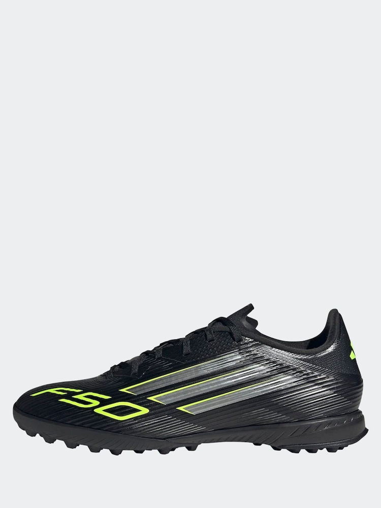 adidas Black/Grey Adult F50 League Turf Boots - Image 2 of 9