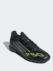 adidas Black/Grey Adult F50 League Turf Boots - Image 3 of 9