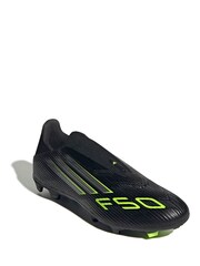 adidas Black/Grey Adult F50 League Laceless Firm/Multi Ground Boots - Image 2 of 10