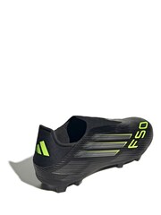 adidas Black/Grey Adult F50 League Laceless Firm/Multi Ground Boots - Image 9 of 10