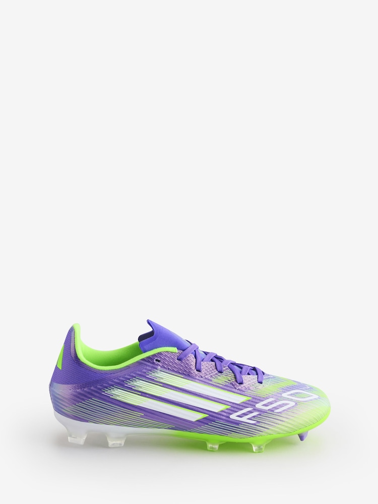 adidas Purple/White Adult F50 League Firm/Multi Ground Boots - Image 1 of 13 adidas Purple/White Adult F50 League Firm/Multi Ground Boots - Image 1 of 13