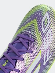 adidas Purple/White Adult F50 League Firm/Multi Ground Boots - Image 10 of 13