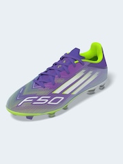 adidas Purple/White Adult F50 League Firm/Multi Ground Boots - Image 11 of 13