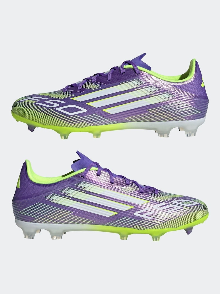 adidas Purple/White Adult F50 League Firm/Multi Ground Boots - Image 13 of 13 adidas Purple/White Adult F50 League Firm/Multi Ground Boots - Image 13 of 13