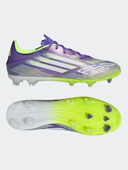 adidas Purple/White Adult F50 League Firm/Multi Ground Boots - Image 3 of 13