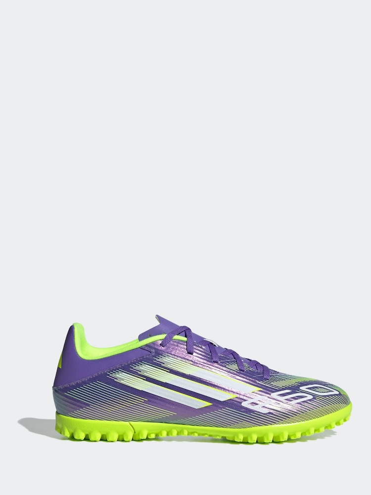 adidas Purple/White Adult F50 Club Turf Boots - Image 1 of 12