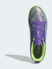 adidas Purple/White Adult F50 Club Turf Boots - Image 5 of 12