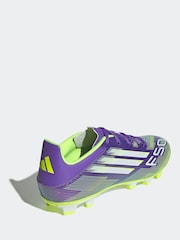 adidas Purple/White Adult F50 Club Firm/Multi Ground Boots - Image 2 of 10