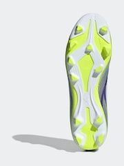 adidas Purple/White Adult F50 Club Firm/Multi Ground Boots - Image 8 of 10