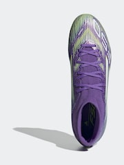 adidas Purple/White Adult F50 League Mid Firm Ground Boots - Image 8 of 11