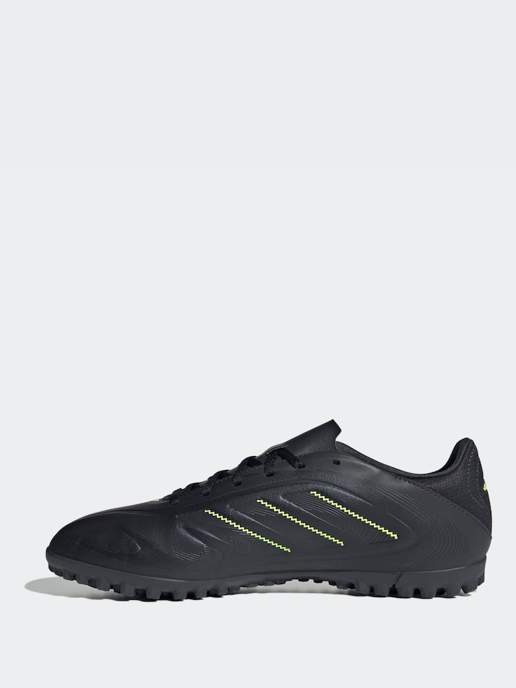 adidas Black/Grey Adult Copa Pure 3 Club Turf Boots - Image 2 of 10