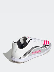 adidas White Blue Kids F50 Messi Club Indoor Boots - Image 6 of 12
