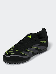 adidas Black/Grey Kids Predator Club Turf Boots - Image 6 of 12