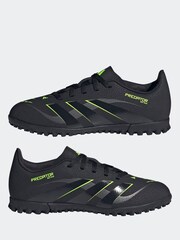adidas Black/Grey Kids Predator Club Turf Boots - Image 7 of 12