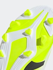 adidas White/Lemon Kids Predator Club Firm/Multi-Ground Boots - Image 10 of 10