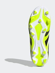 adidas White/Lemon Kids Predator Club Firm/Multi-Ground Boots - Image 7 of 10