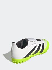 adidas White/Lemon Kids Predator Club Hook and Loop Turf Boots - Image 11 of 12