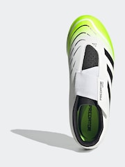 adidas White/Lemon Kids Predator Club Hook and Loop Turf Boots - Image 6 of 12