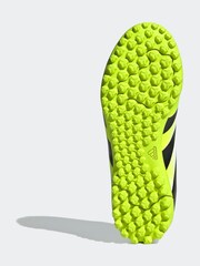 adidas White/Lemon Kids Predator Club Hook and Loop Turf Boots - Image 7 of 12