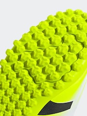 adidas White/Lemon Kids Predator Club Turf Boots - Image 12 of 12