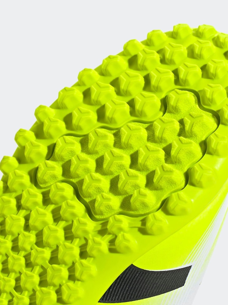 adidas White/Lemon Kids Predator Club Turf Boots - Image 12 of 12