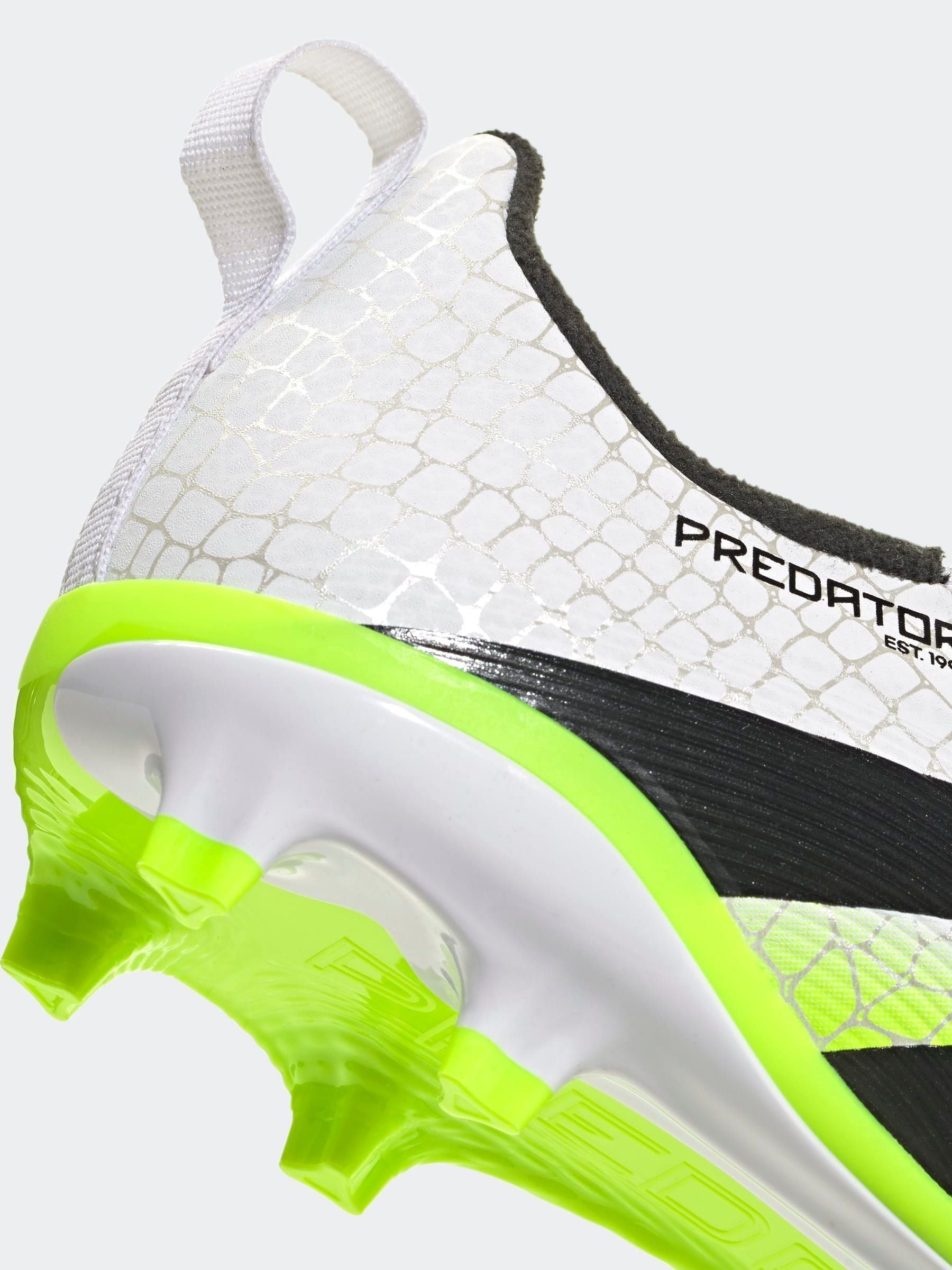 Buy adidas White/Lemon Kids Predator League Laceless Firm/Multi