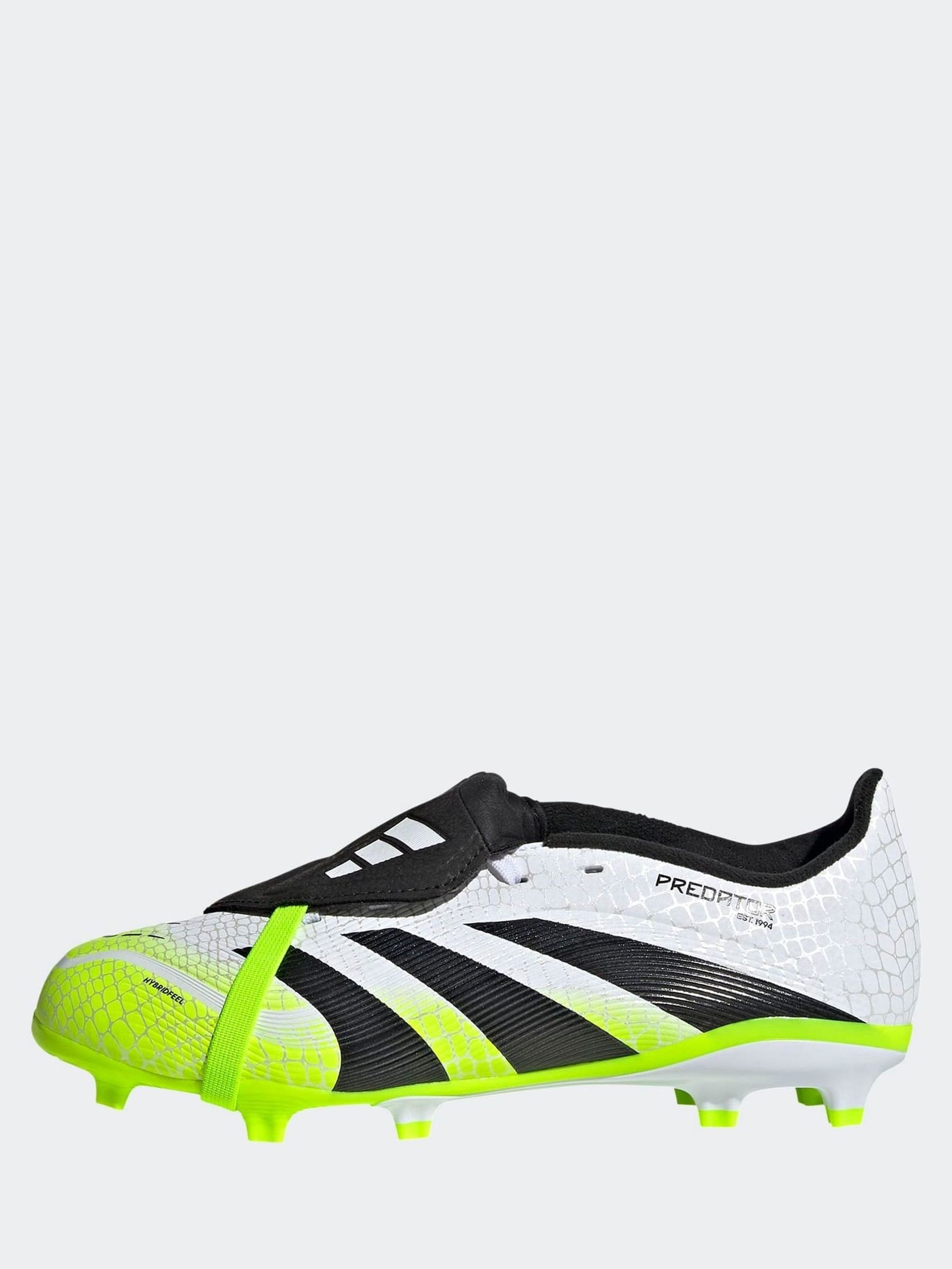 Buy adidas White/Lemon Kids Predator League Fold-Over Tongue Firm