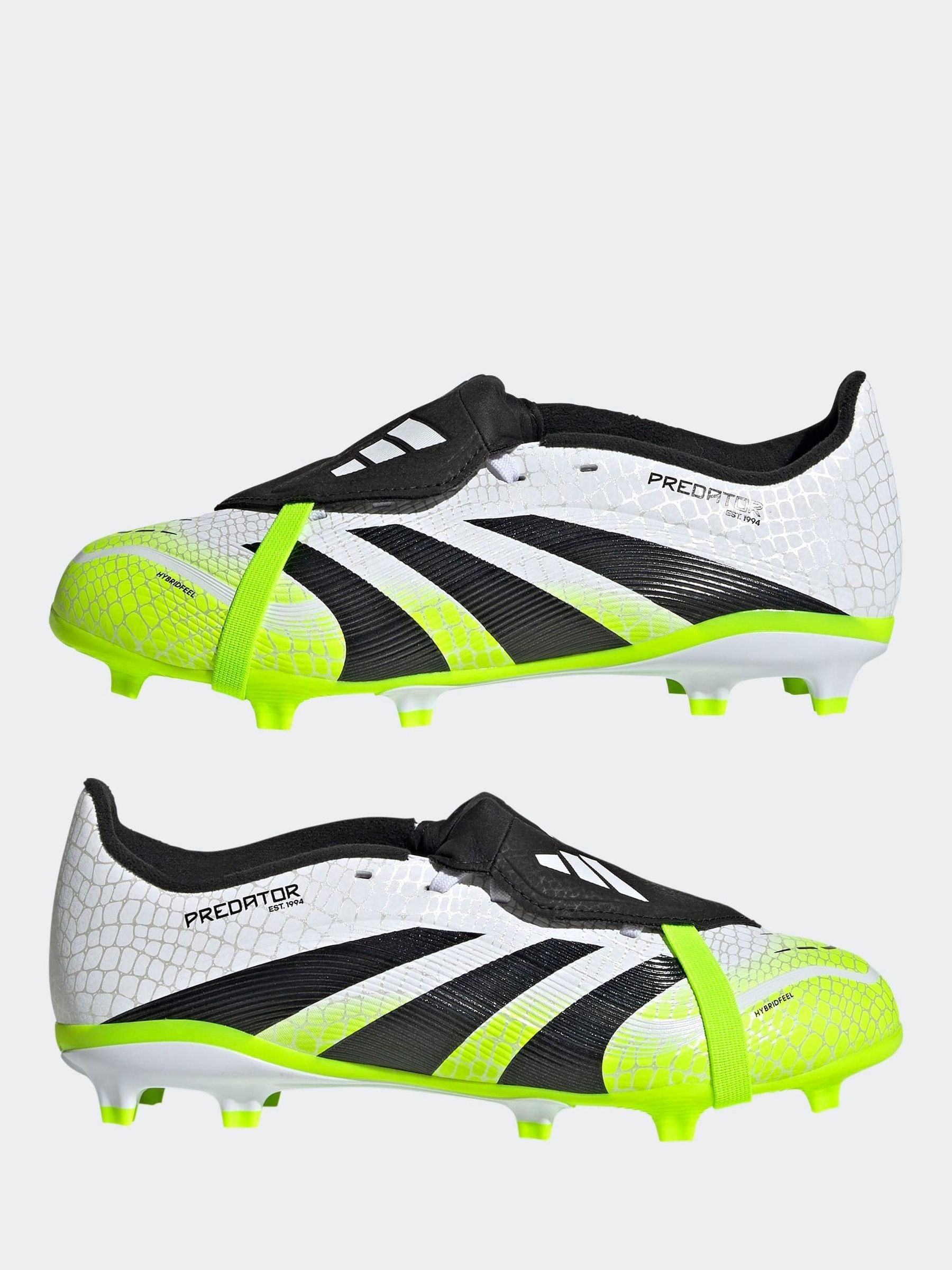 Buy adidas White/Lemon Kids Predator League Fold-Over Tongue Firm