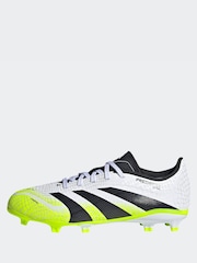 adidas White/Lemon Kids Predator League Firm/Multi Ground Boots - Image 3 of 10
