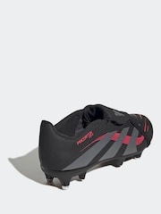 adidas Black/Grey Kids Predator League Fold Over Tongue Soft Ground Boots - Image 4 of 9