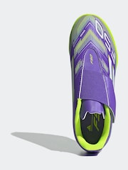 adidas Purple/White Kids F50 Club Hook and Loop Firm/Multi Ground Boots - Image 7 of 11