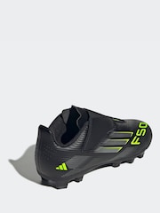 adidas Black/Grey Kids F50 Club Hook and Loop Firm/Multi Ground Boots - Image 12 of 12