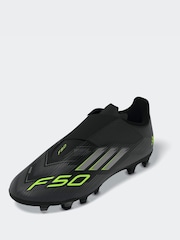 adidas Black/Grey Kids F50 Club Hook and Loop Firm/Multi Ground Boots - Image 5 of 12