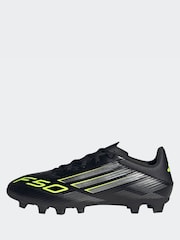 adidas Black/Grey Kids F50 Club Hook and Loop Firm/Multi Ground Boots - Image 7 of 12